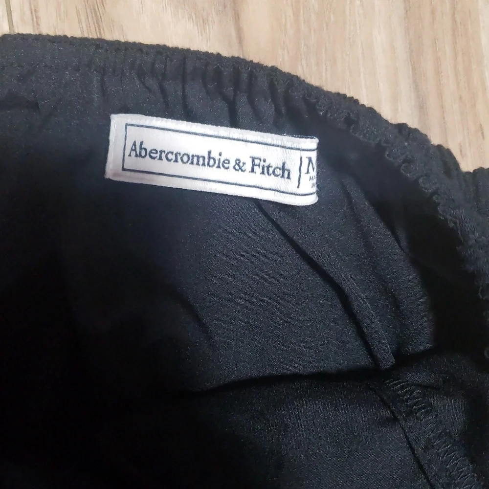 Abercrombie & Fitch Black Maxi Dress with Lace
